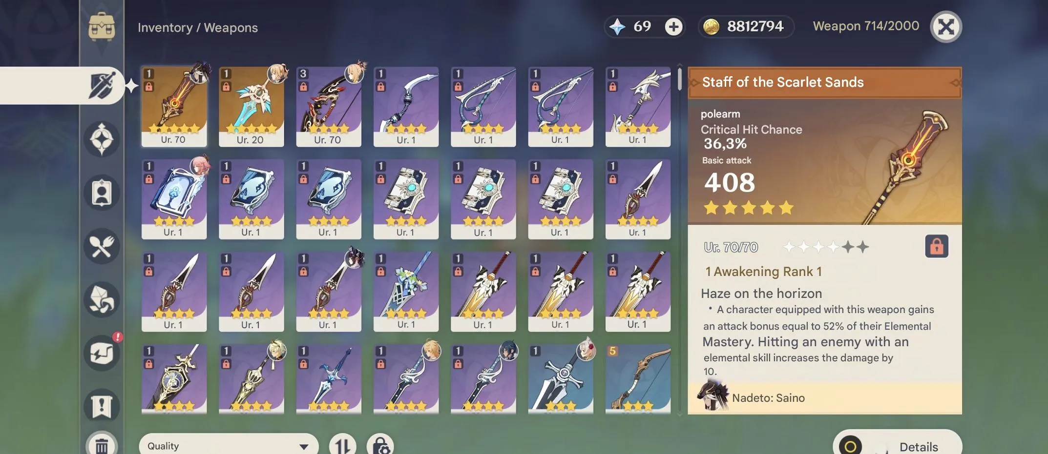 GI1379 AR39 Cyno + Staff of the Scarlet Sands + Yae Miko + Yoimiya + Jean 